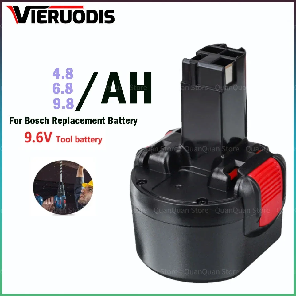 

For Bosch 9.6V 4800/6800/9800mAh Ni-MH Rechargeable Battery Power Tools PSR 960 BH984 BAT048 BAT119 Replacement battery