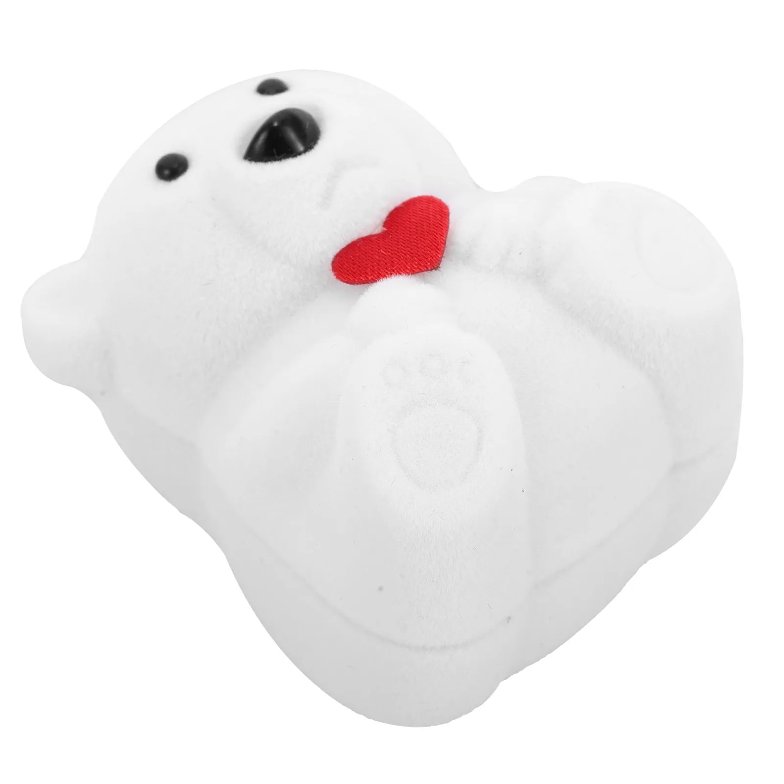 

Коробочка для колец в форме медведя, легкий компактный футляр для украшений с мультяшным дизайном, органайзер для хранения для предложения руки и сердца, помолвки, свадьбы