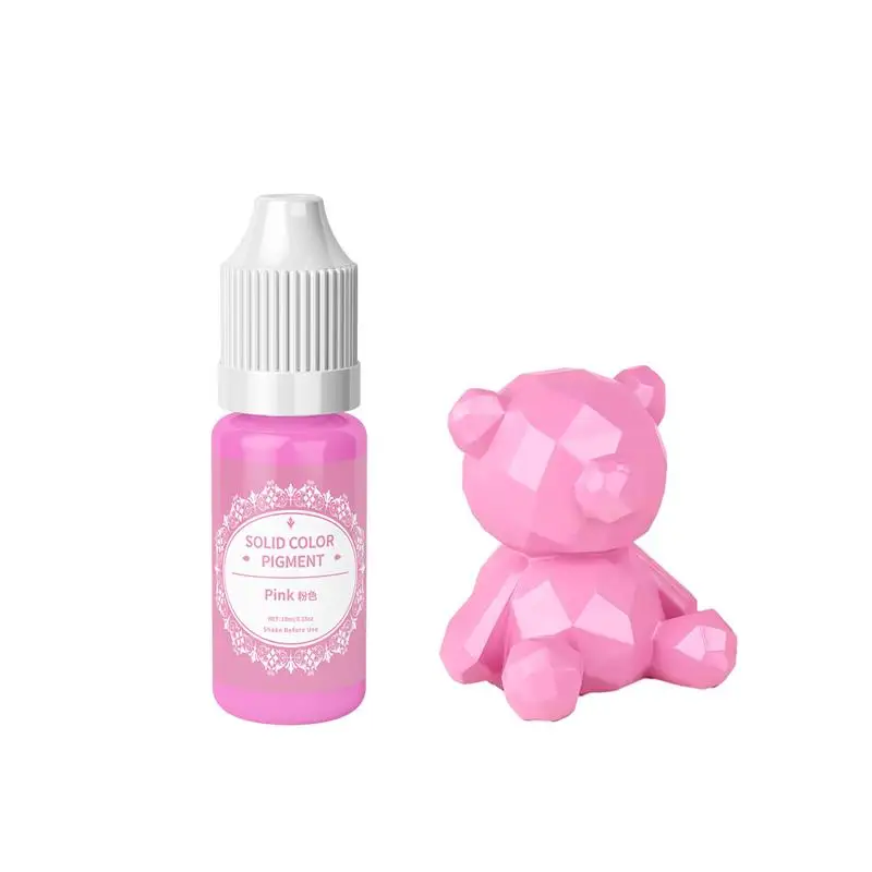 10Ml Harspigmenten Op Olie Gebaseerde Macaronkleuren Diy Crystal Ab Dropper Lijm Uv Druppelaar Zelfklevende Universele Kleurstof