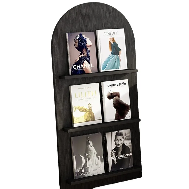 

living room bookshelf medieval magazine shelf floor-to-ceiling publicity storage against the wall