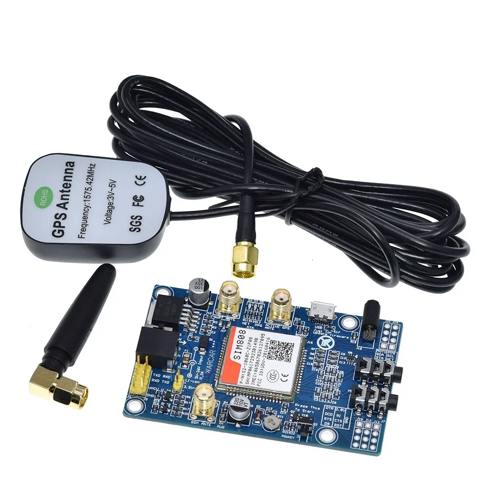 SIM808 instead of SIM908 Module GSM GPRS GPS Development Board IPX SMA with GPS Antenna available for Raspberry Pi