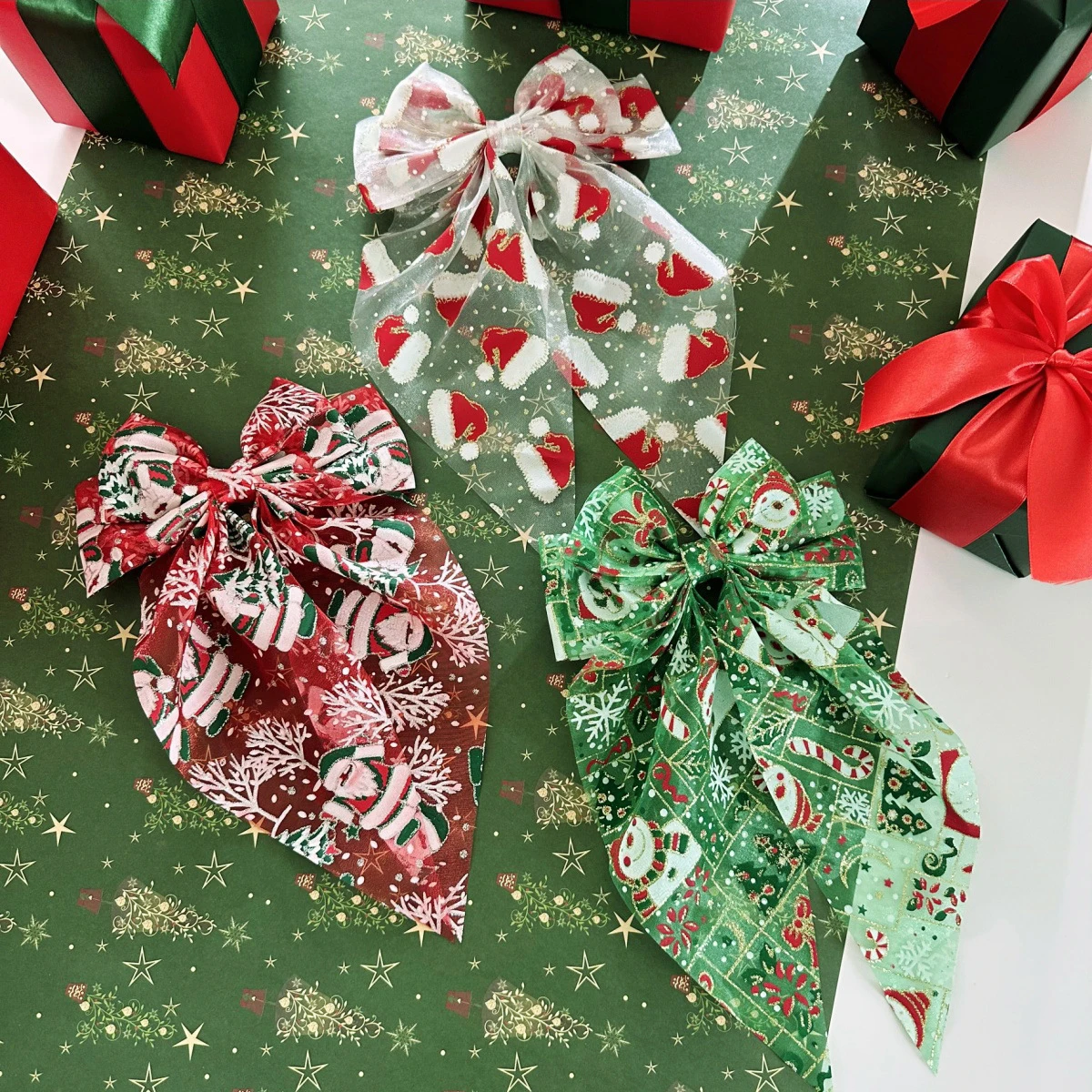 1PC Santa Hat Mesh … - image