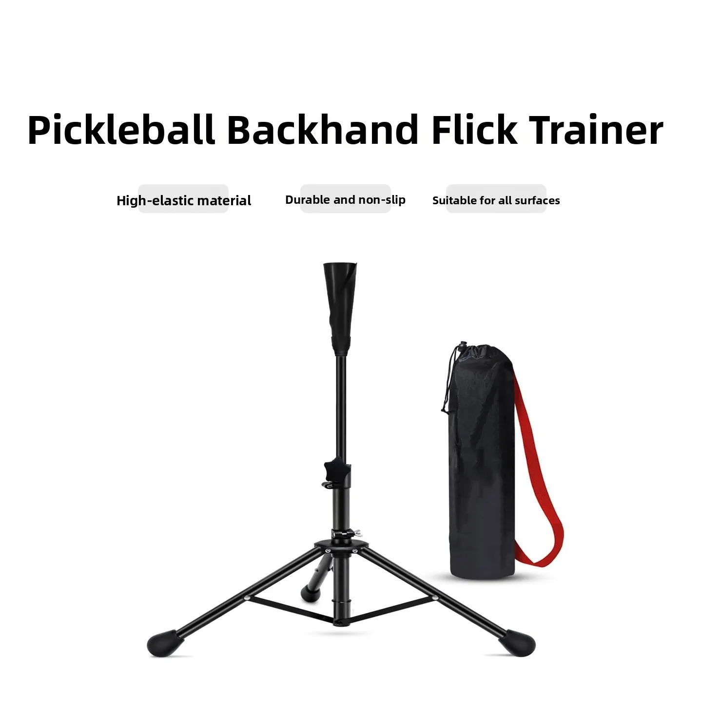 vispinvo-professional-portable-pickleball-backhand-flick-trainer-stable-height-adjustable-all-court-suitable-sport-fitness