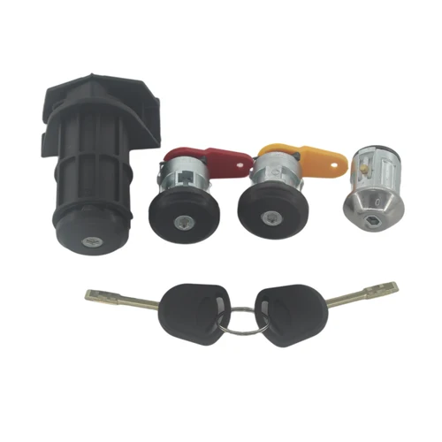 Juego completo de cerradura de maletero de puerta con interruptor de encendido, 2 llaves para FORD FIESTA 1989-2002 AL053 AL089 AL051 AL052