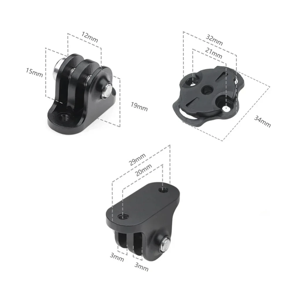 Bike Camera Mount For Garmin Gopro Bicycle Computer Male/female Holder Bracket Aluminum Alloy Bicycle Camera Light Mount Stand image 3
