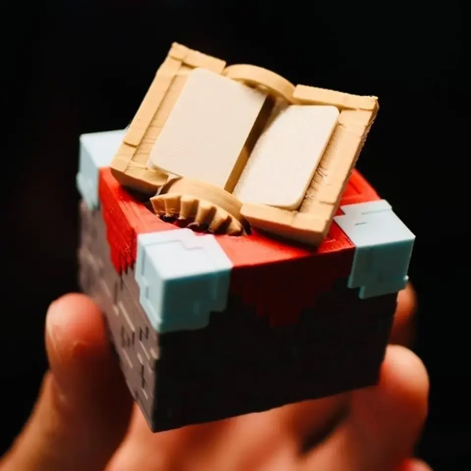 Movable Assembly 3D Printed Sandbox Game Enchanting Table Toy with Flip Page Feature Viral Black Technology