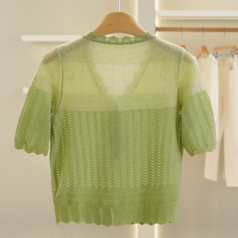 سليم صالح V-Ne ort Sve محبوك سترة تصميم بسيط العلامة التجارية الجديدة الخريف المرأة Faion مريحة للتنفس رداء علوي غير رسمي #3