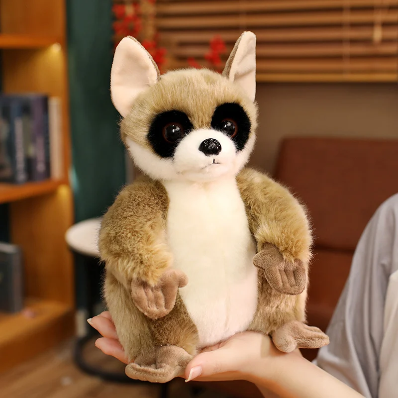24cm Cute Big Eyed Lemur Plush Toy Realistic Lemur Stuffed Animal Doll Forest Animal Zoo Souvenirs Birthday Gift
