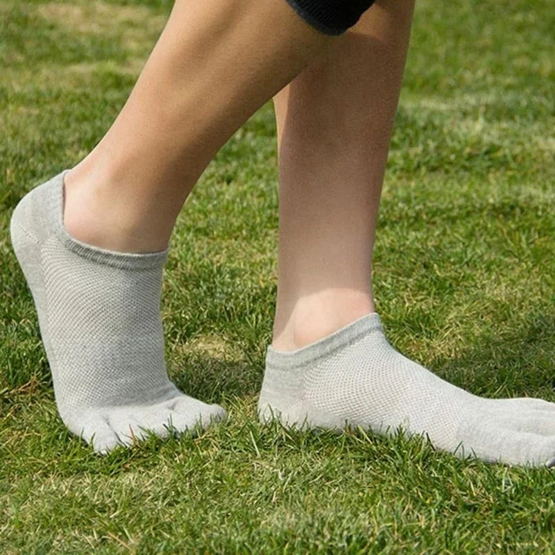 1 Pair Socks Sports Hot Selling Mens 5 Toe Socks Cotton Breathable Finger Sports Socks