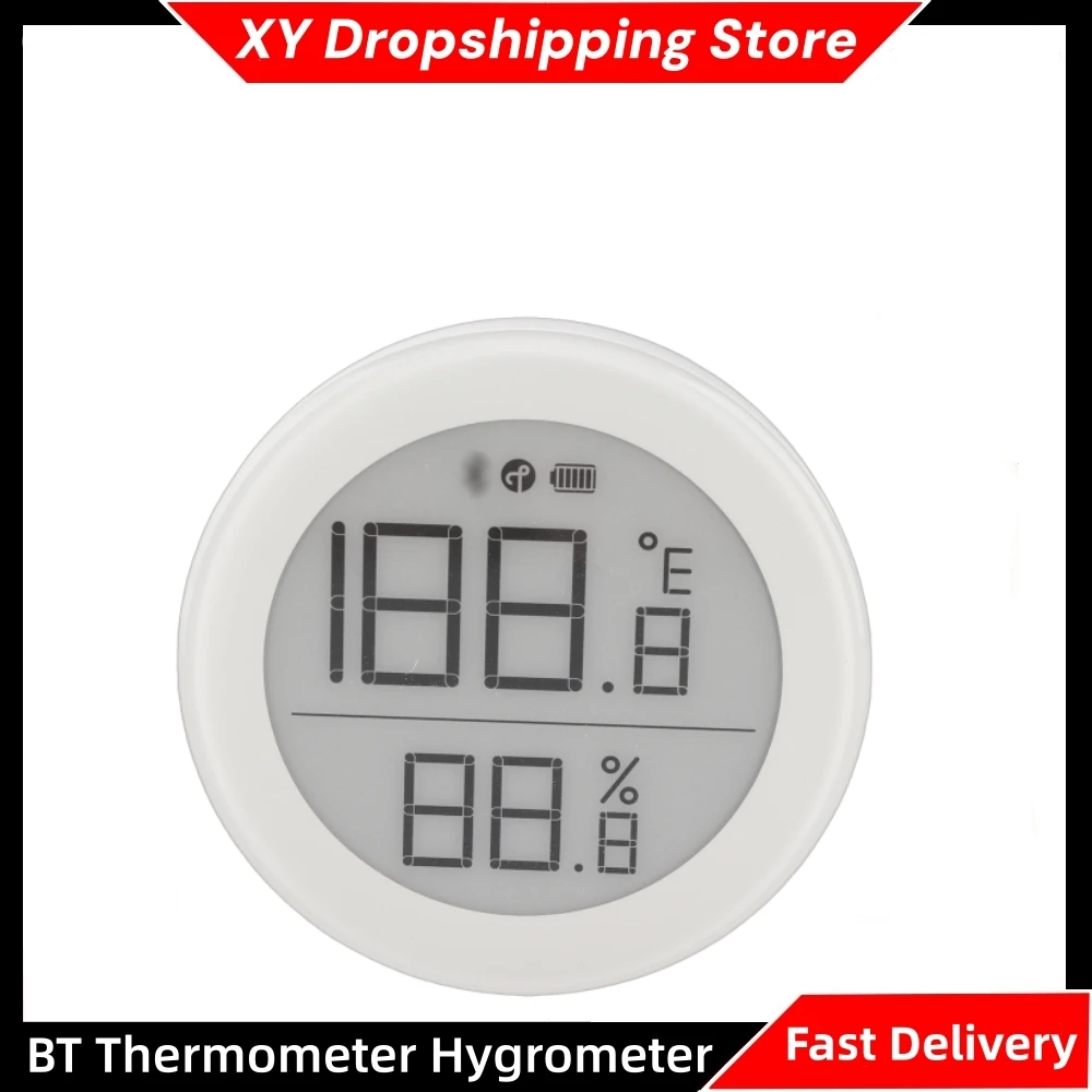 BT Thermometer Hygrometer Temperature Humidity Monitor E-ink Display Smart Home Gadgets Real-Time Measurement