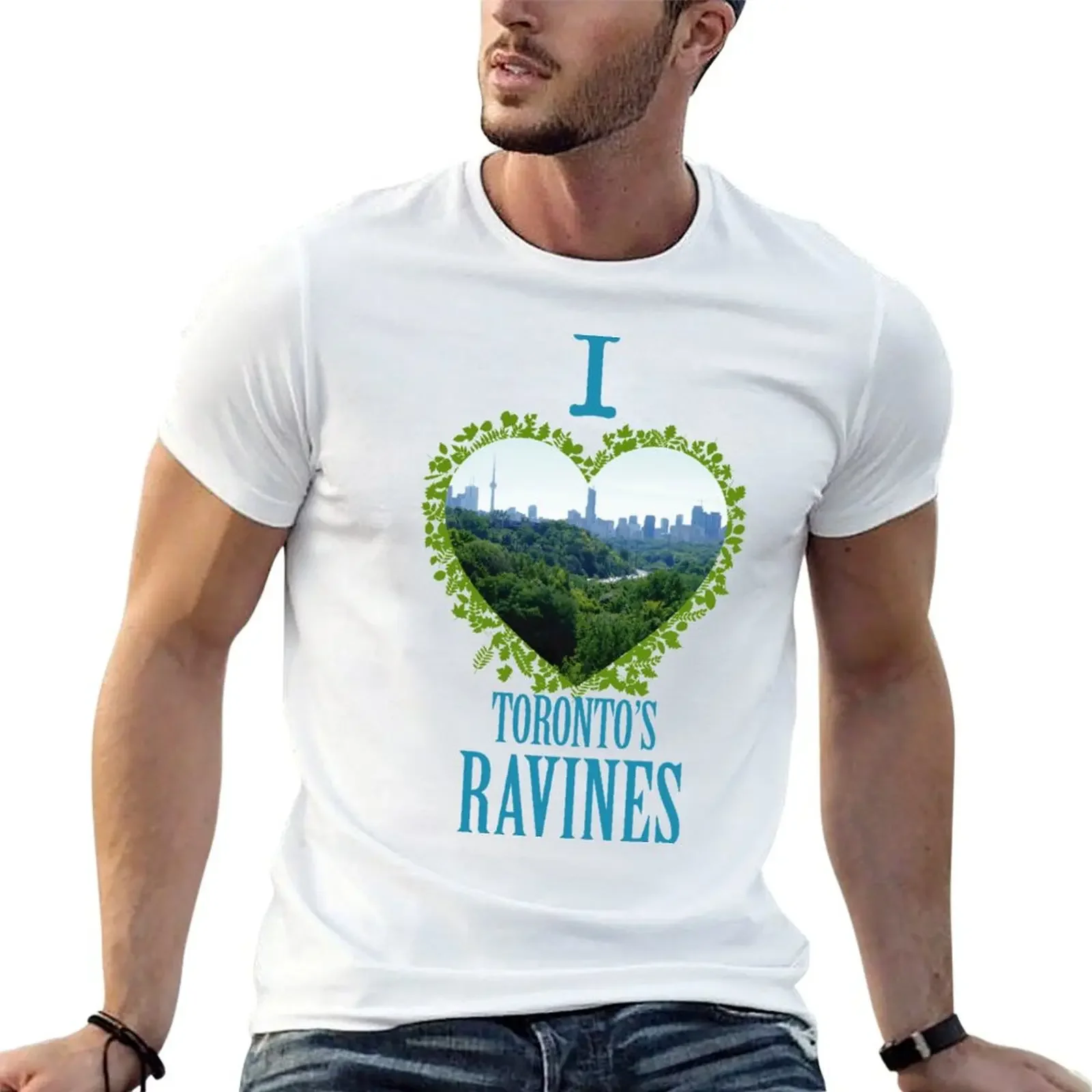 I Love Toronto's Ravines! T-Shirt cotton graphic tees graphic t shirt vintage custom shirt anime clothes funny t shirts men