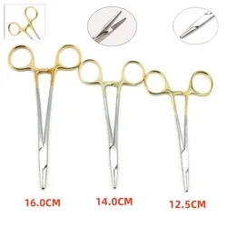 Dental Needle Holder Plier TC Head Reusable Stainless Steel Gold Plated Handle Orthodontic Forcep Surgical Instrument Tools