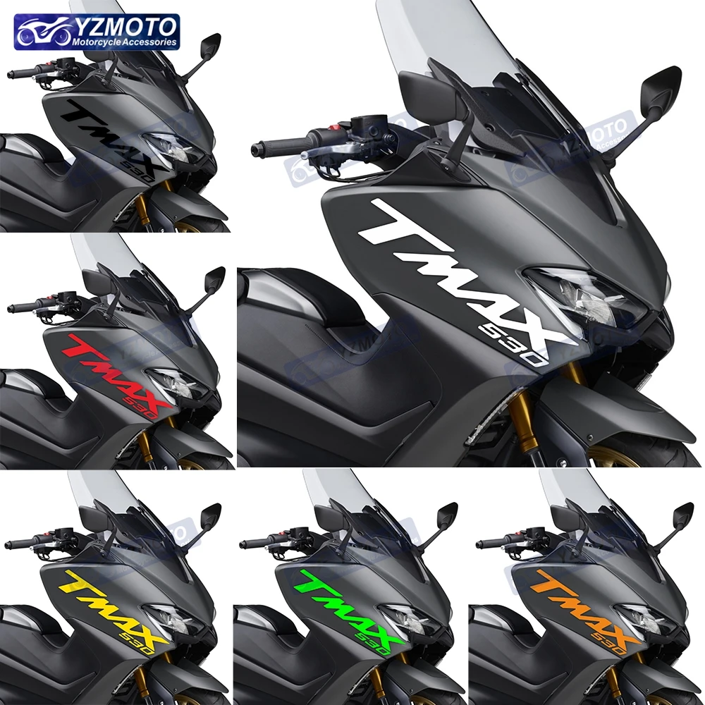 

For TMAX-530 TMAX 530 Motorcycle Head left and right Fairing Sticker Color Decoration Reflective Waterproof Decal Stickers