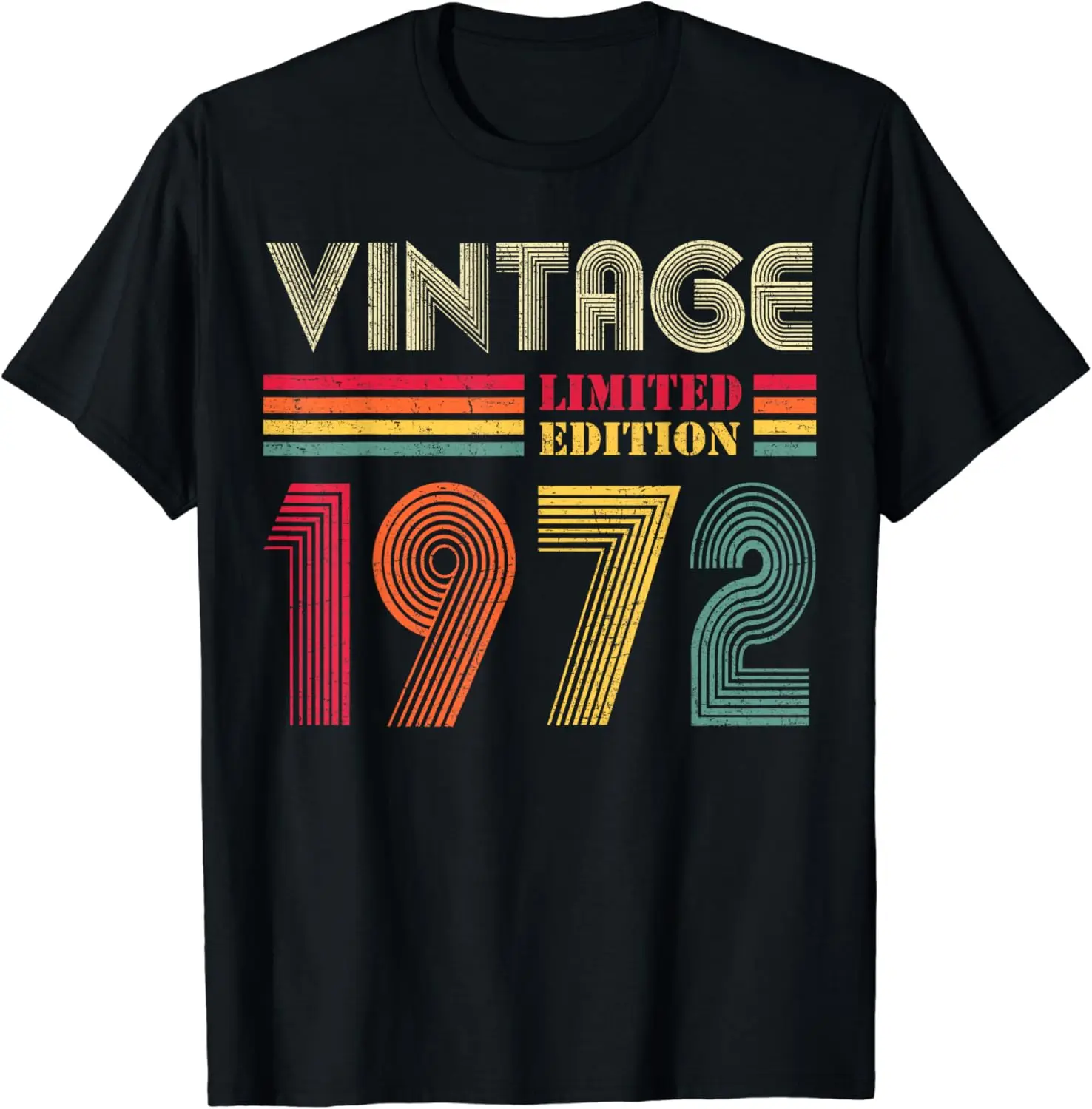 

Vintage 1972 50th Birthday Gift Men Women 50 Years Old T-Shirt