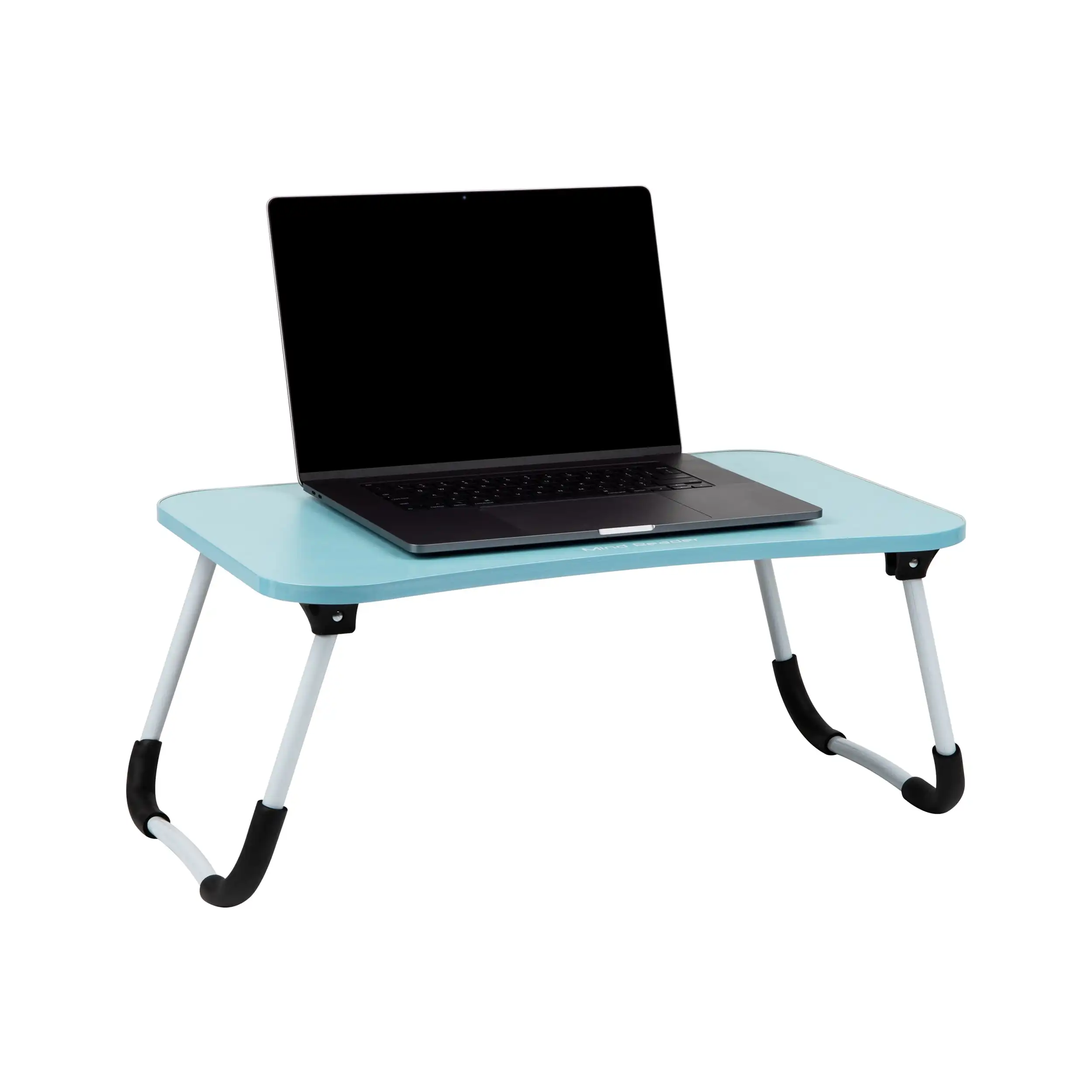 

Mind Reader Foldable Bed Tray, Lap Desk with Fold-Up Legs, Freestanding Portable Table for Laptop, Tablet, Reading, Blue