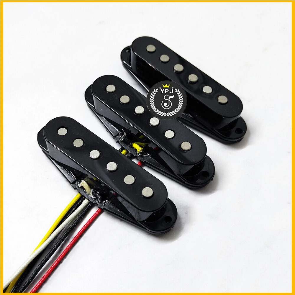 For Fenderr ST Electric Guitar Pickups SSS Single Coil Alnico 5 Vintage Staggered Pickup Set Neck/Middle/Bridge Guitars Parts