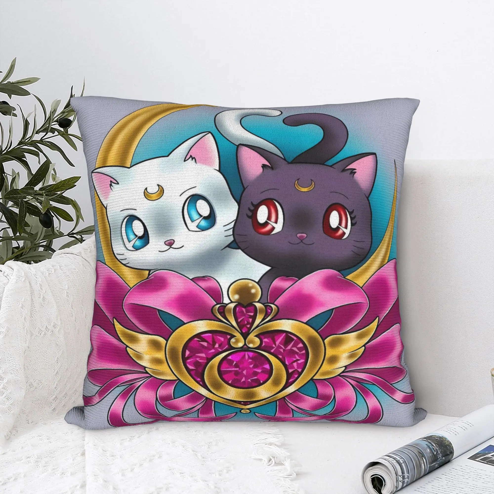Sailor Moon Pillowcases  Funny Pillow Case For Office Car Home Decor Soft Pillow Cover