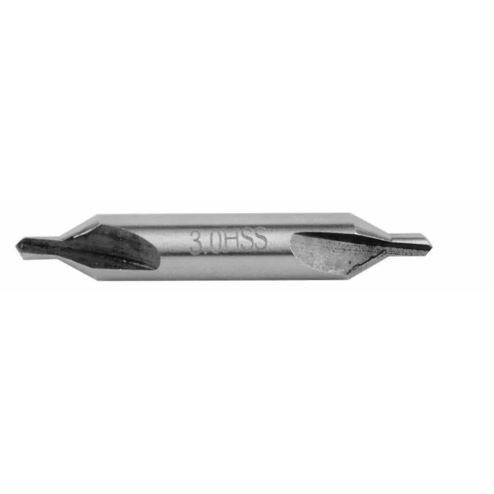 HSS 센터 드릴 60 도 각도 비트 세트, 금속 가공 드릴 비트, 1.5mm, 2.0mm, 2.5mm, 3mm, 4mm, 5mm, 6mm, 1 개