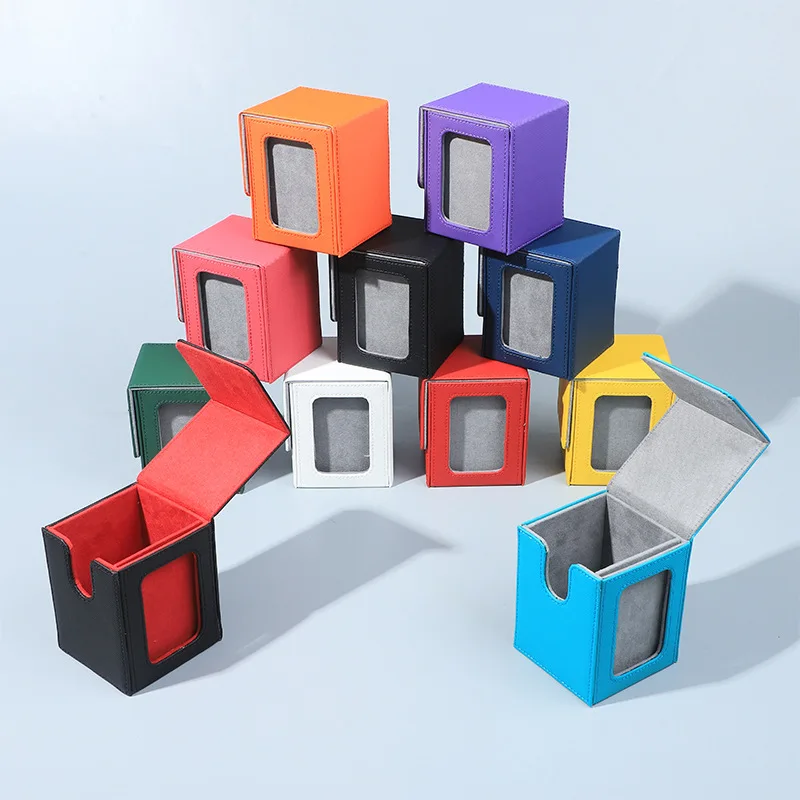 Card Holder PU Storage Box MTG Card Case Popular Magnetic Hard Case Game Card Storage Case Multicolor Optional
