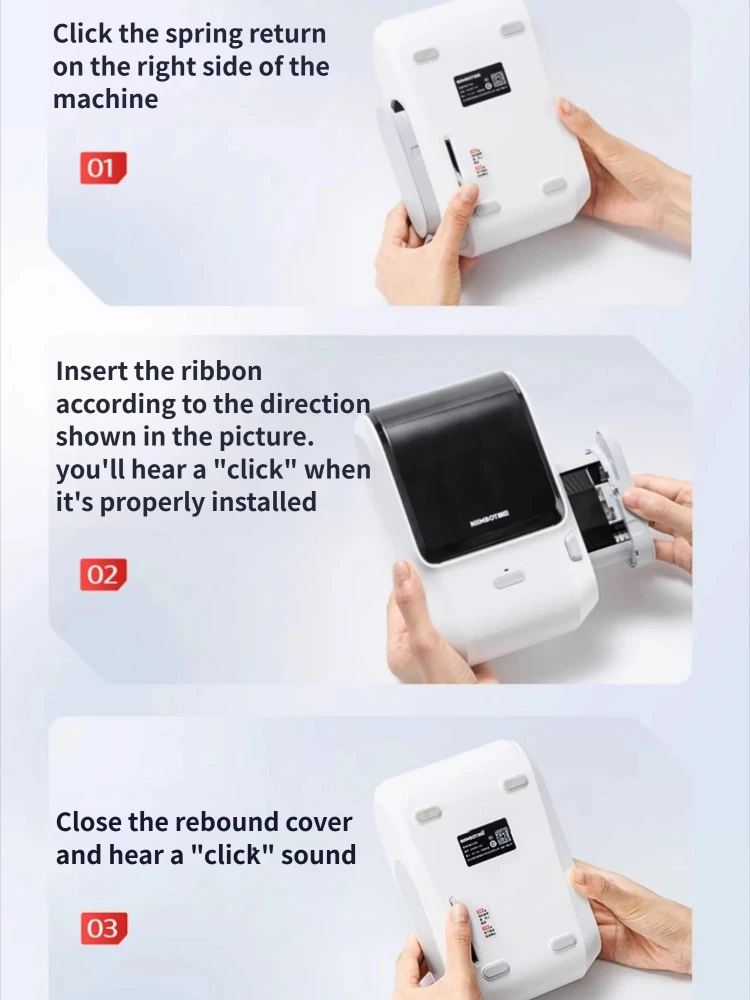 Niimbot M3 Thermal Transfer Label Printer Ribbon Black White Red Golden Green Blue Color Printing Carbon Band Long-term Storage