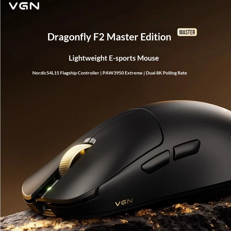 

Vgn Dragonfly F2 Master Wireless Lightweight Gaming Mouse Long Battery Life Ergonomic Design For Computer Office Peripherals
