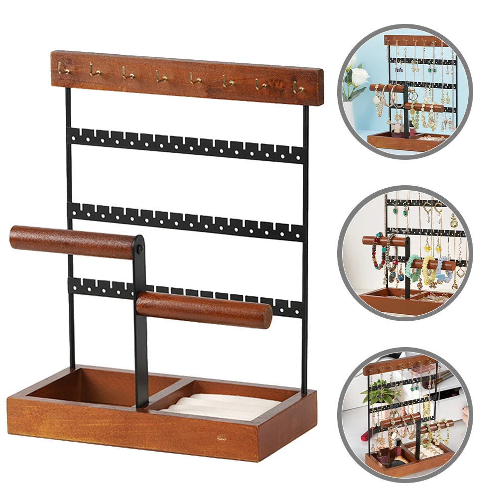 

Стеллаж для выставки товаров ювелирных изделий Съемный органайзер для ювелирных изделий Подставка для ожерелья и сережек Стеллаж для хранения для дома и розничной торговли