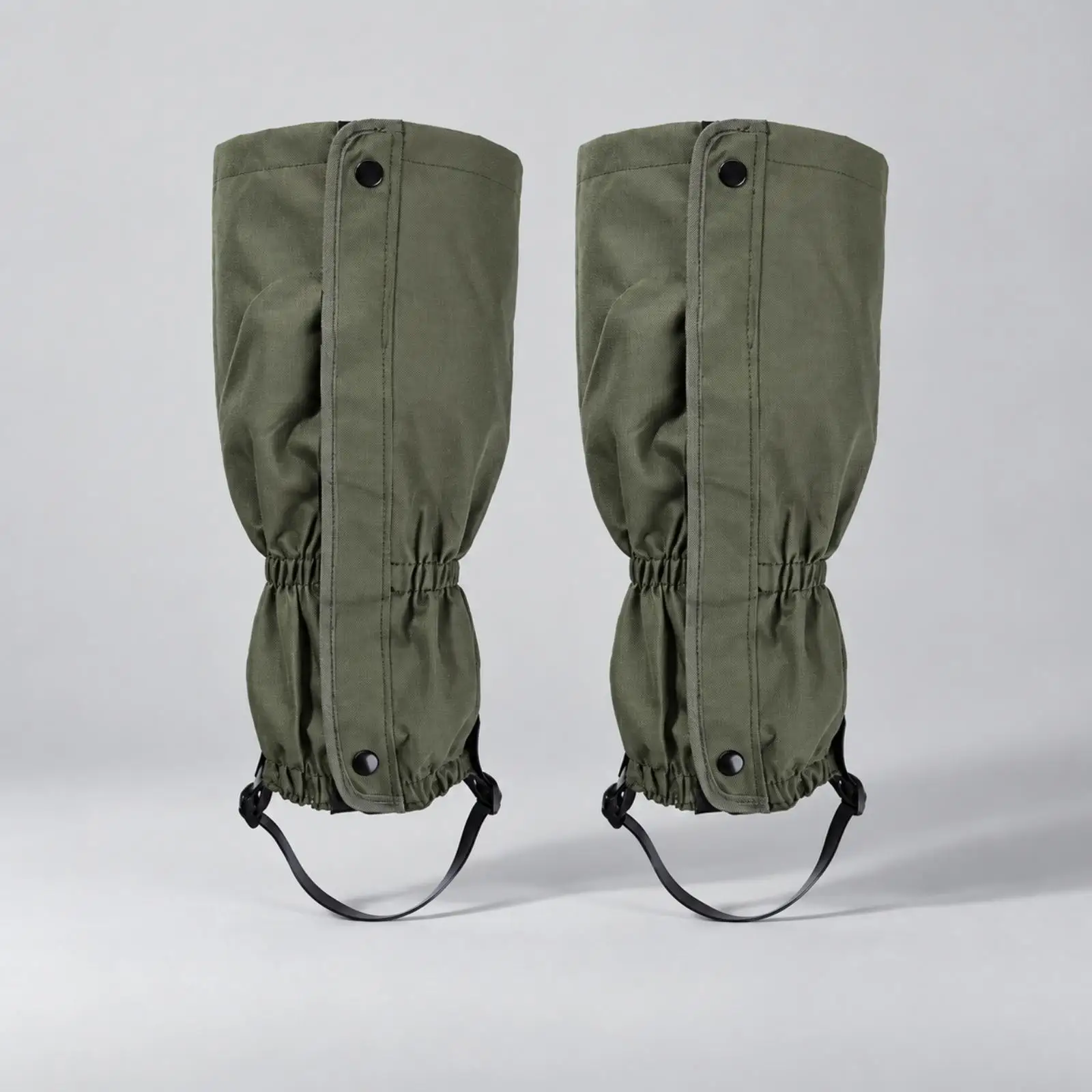 Dust Proof Snow Leg Gaiters Waterproof for Trekking Outdoor Adventures 600D PVC Oxford Fabric with Mesh Carry Case