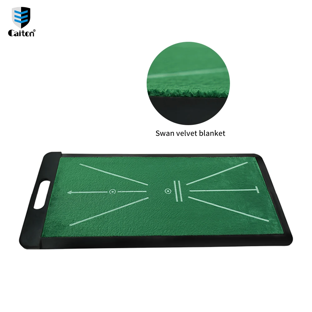 Caiton Golf Velvet Mat - High Quality Golf Swing Training and Analysis Mat - Non-Slip Rubber Bottom - Golf Practice Supplies