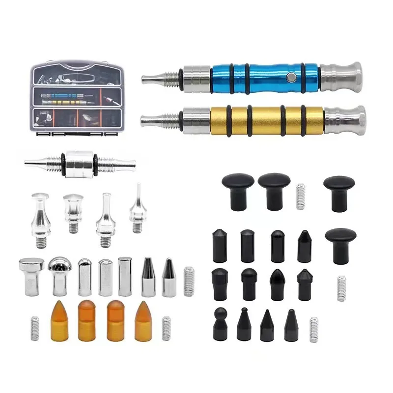 34pcs titanium alloy magnetic car dent repair tool lifter tool impact pen hammer kit unpainted sheet metal dent PDR repair tool