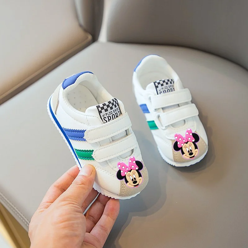 

2026 Spring and Fall New Girls Sports Shoes Soft-soled Toddler Shoes Boys Toddler Leisure Forrest Gump Shoes Mickey Mouse minnie