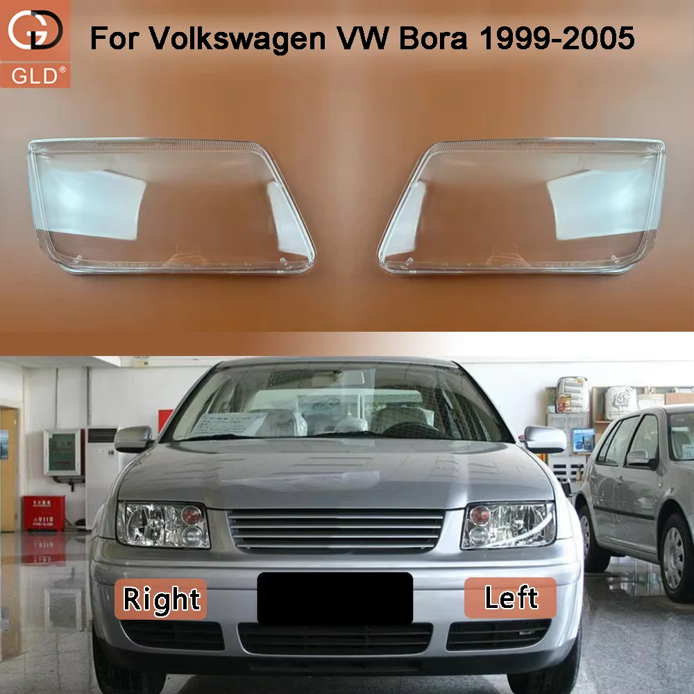 

For Volkswagen VW Bora 1999 2001 2002 2003 2004 2005 Headlamp Transparent Lampshade Shell Masks Headlight Cover Lens Plexiglass