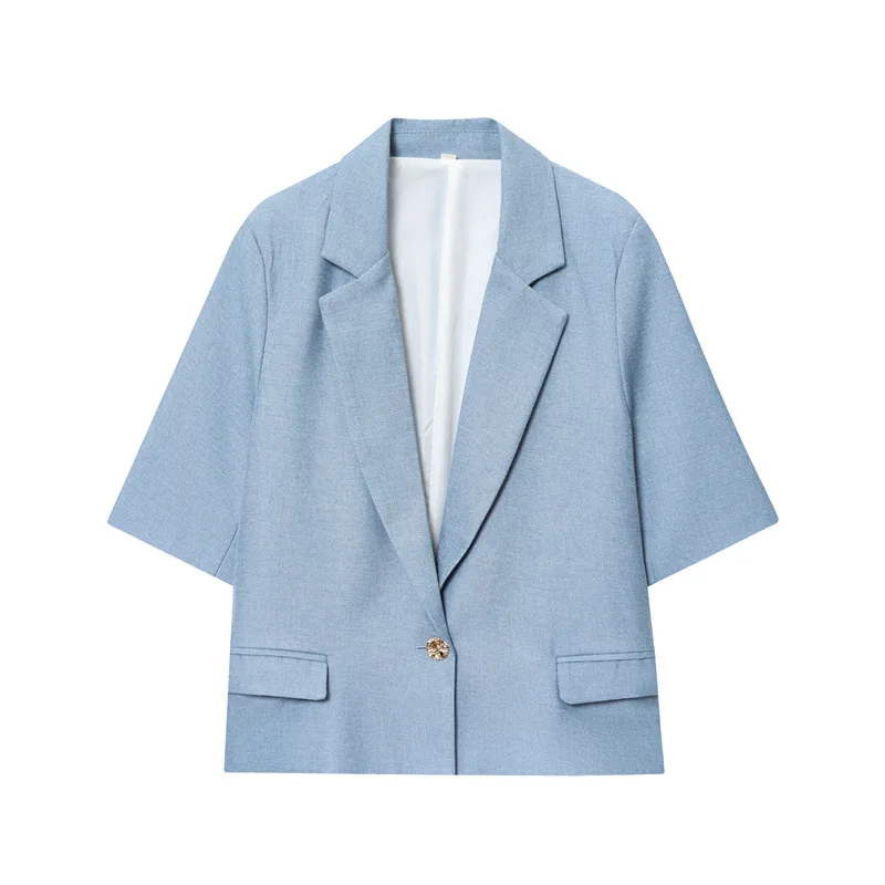 Autumn New Loose Blazer Suit With Shoulder Pads