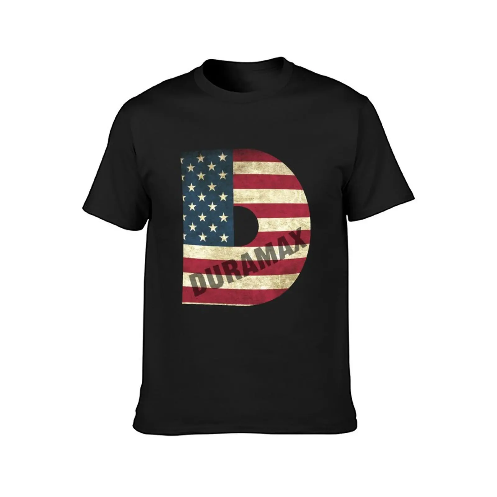 Duramax American Flag T-Shirt korean fashion vintage t shirt for men