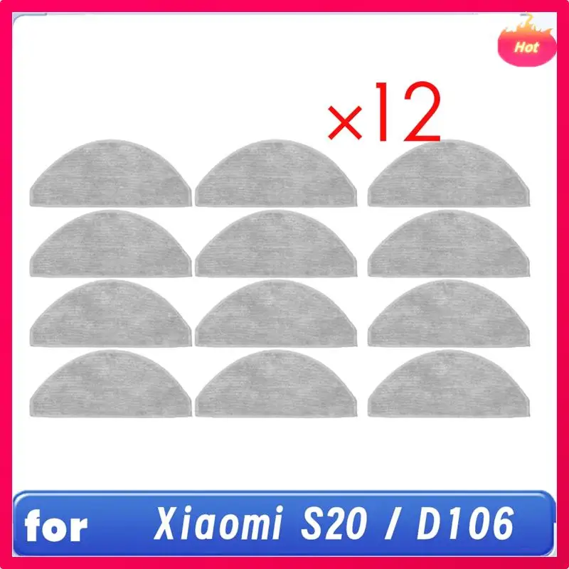 

ABYP 12 шт. чистящая тряпка для Xiaomi S20/D106, замена деталей робота-пылесоса
