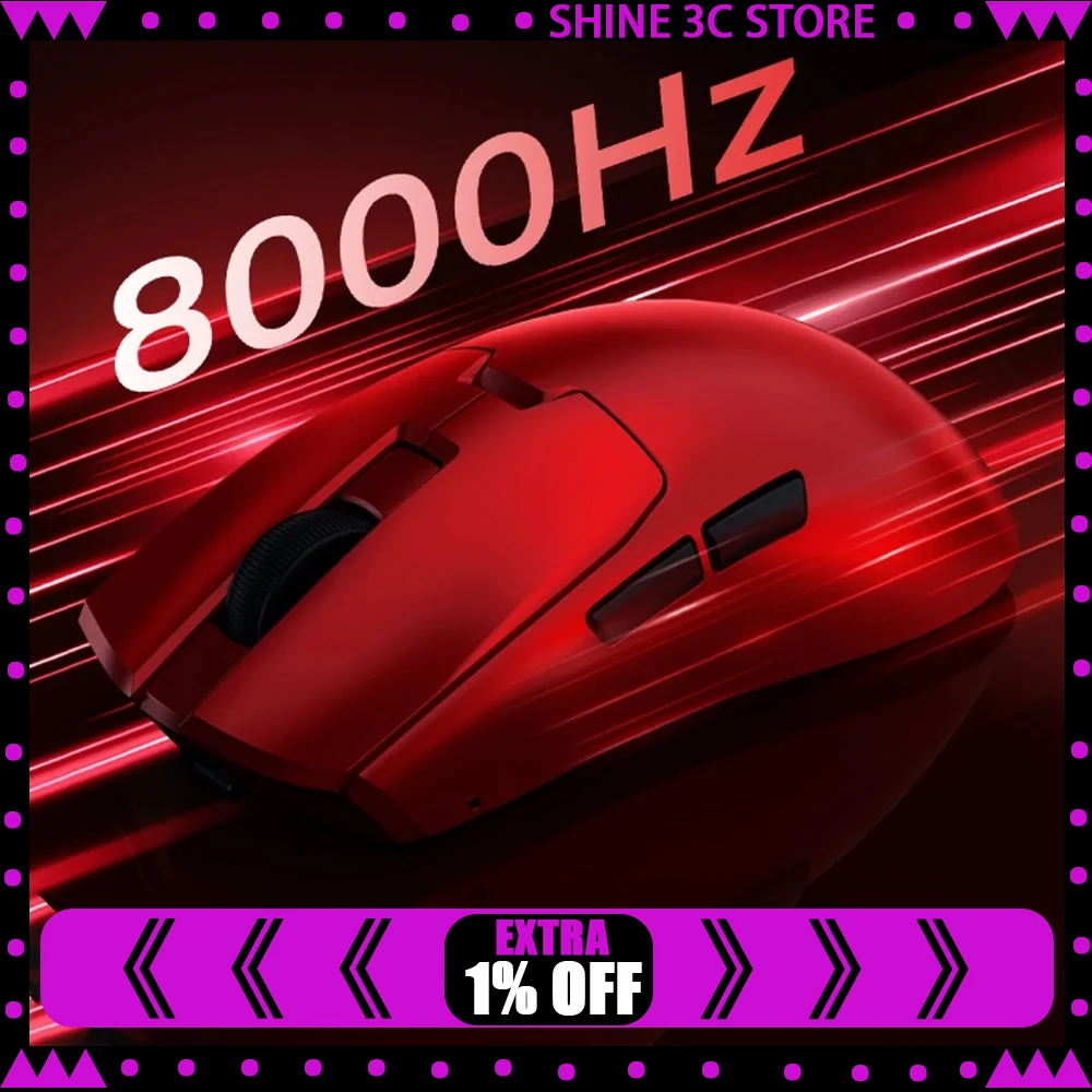 DeLUX M800mini Gaming Mouse Nordic 52840 Chip Paw 3950 Sensor 8K Three Mods Wireless Mouse Low Delay Light Weight Mouse Gamer