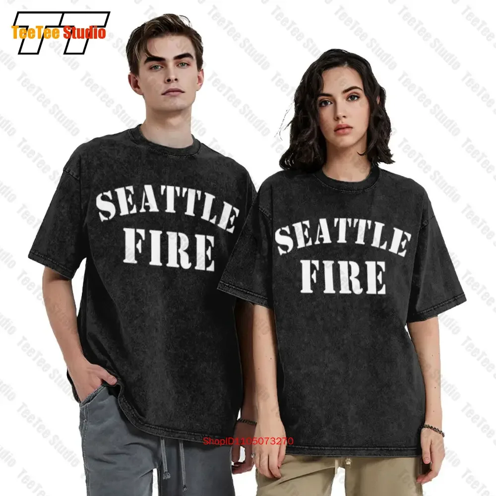 Tv Series Seattle Fire Department Firefighter Station 19 Vintage Oversized T-Shirt AM3S