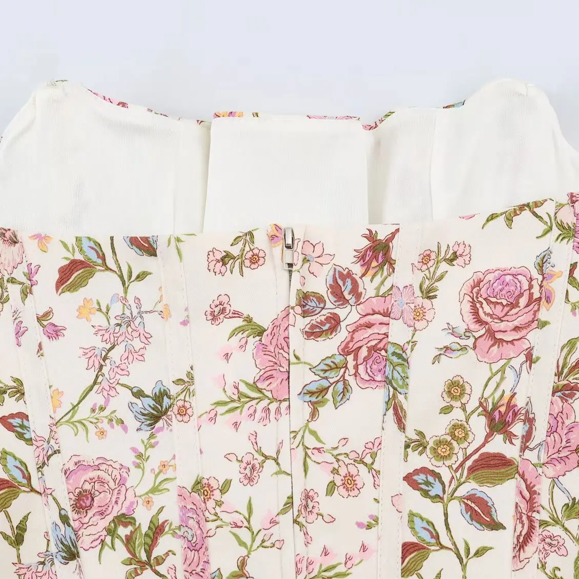 2026 Summer Women's Elegant 2 Pcs Sets Chinese Knot Button Lace Jacket Coat Tops Lady Chic Floral Print Crop Mini Dresses Outfit - view 6