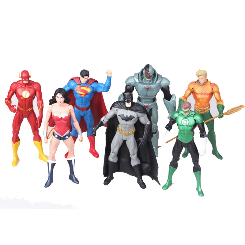 

Seven DC Comics Justice League Movie Superhero Batman Superman Action Figure PVC Sculpture Series Model Collection Toys