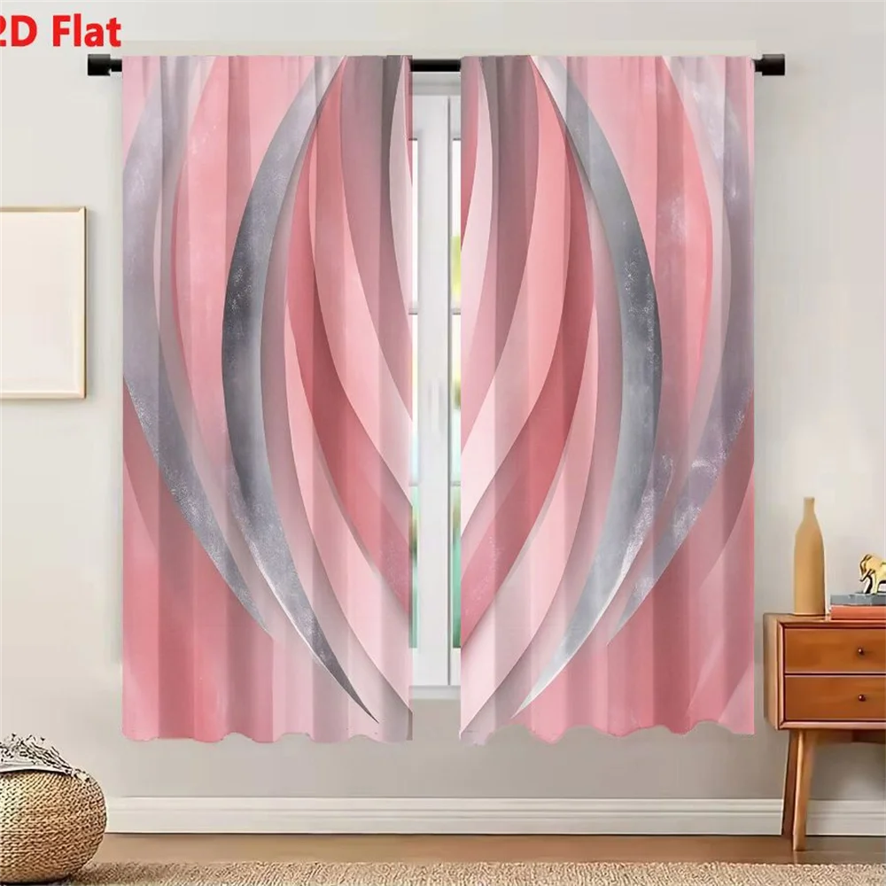 2Pcs Curtains I cannot generate a product title because the provided content is empty. Window Drapes for Bedroom Room Decor Deco