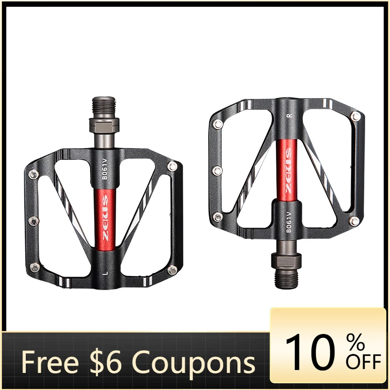 

STLF ZEIUS Zeus Tri-Blade Mountain Bike Road Bike Pedal Bearing Aluminum Alloy Pedal Bicycle Pedal Plate