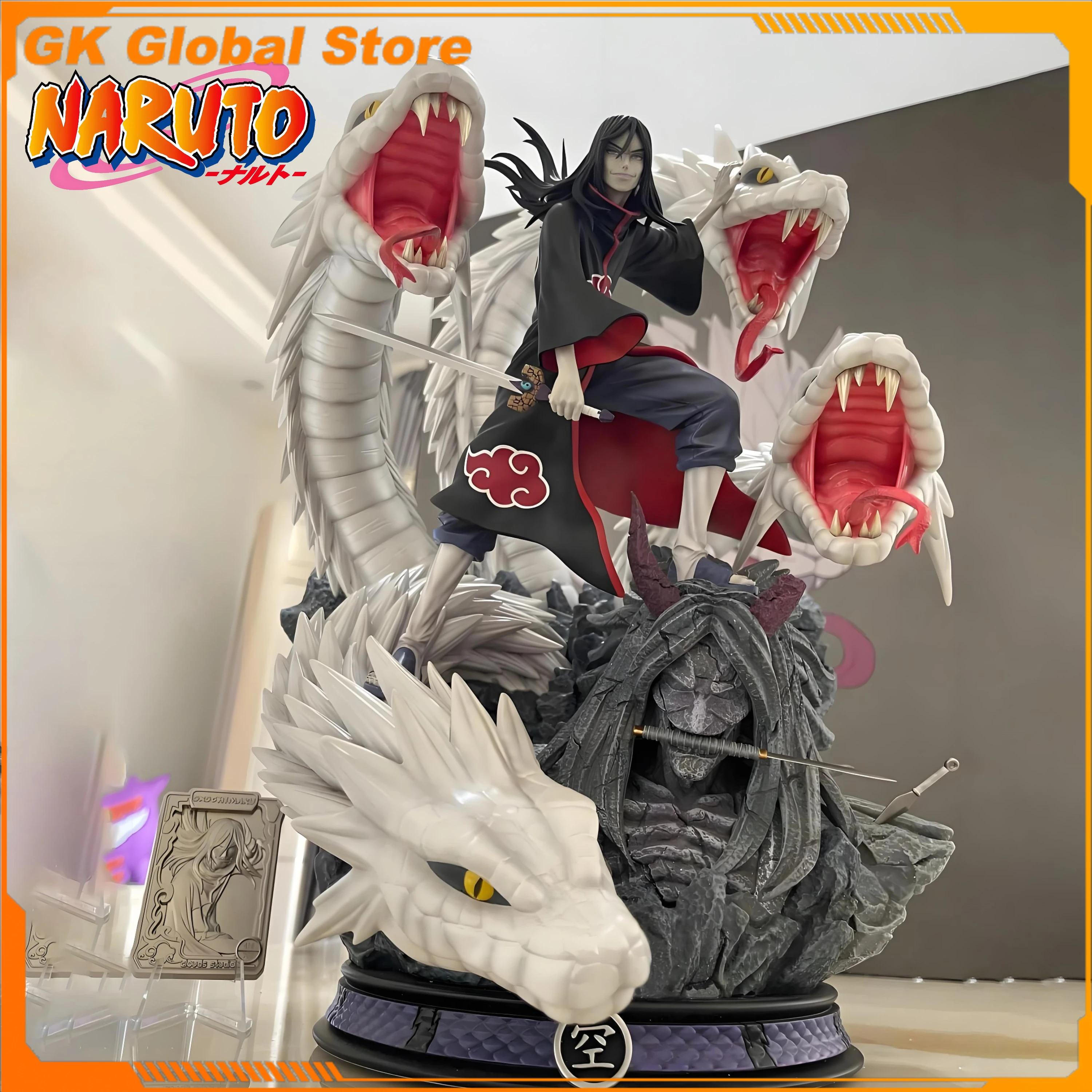 Clouds CS NARUTO Orochimaru Peripherals Uzumaki Naruto Figure Resin Model Desktop Decoration Ornaments Collect Birthday Gift Toy