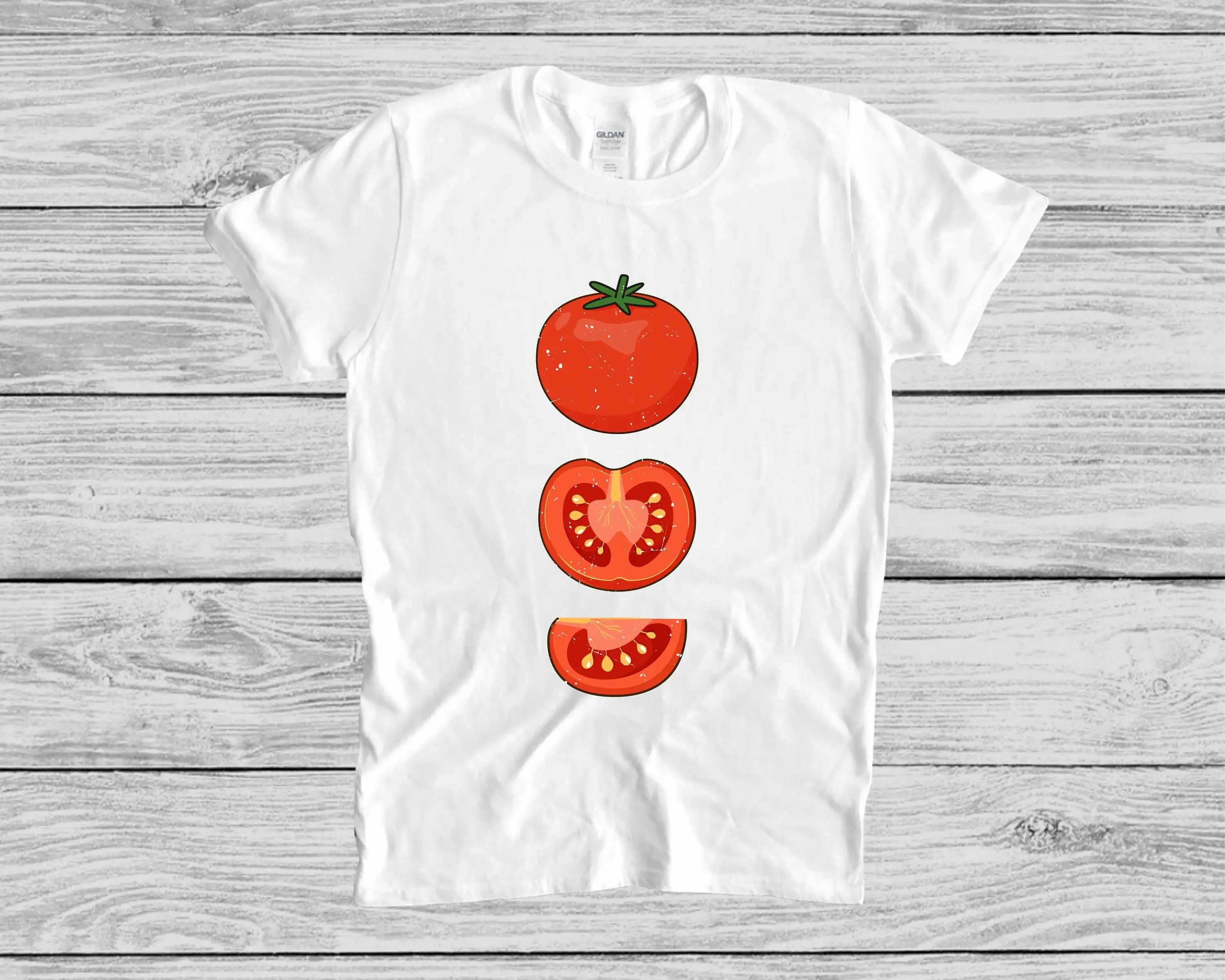 Tomato T Shirt Fruit Botanical Cottagecore Clothing Vegan Garden Vegetable Aesthetic Clothes