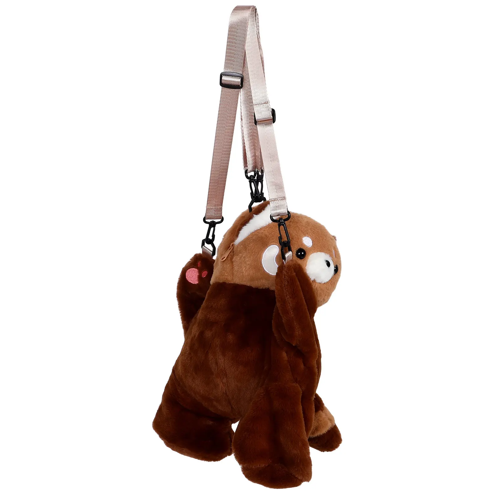 1Set Red Panda Backpack Aesthetic Animal Design Soft Touch Spacious Interior Lightweight for Daily Commute School