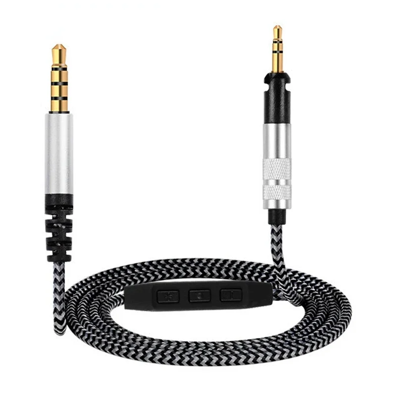 Headset Replacement Cable for Sennheiser HD598 HD558 HD595 HD518 Headphone Earphone Wire 3.5mm to 2.5mm Stereo Bass Audio Cable