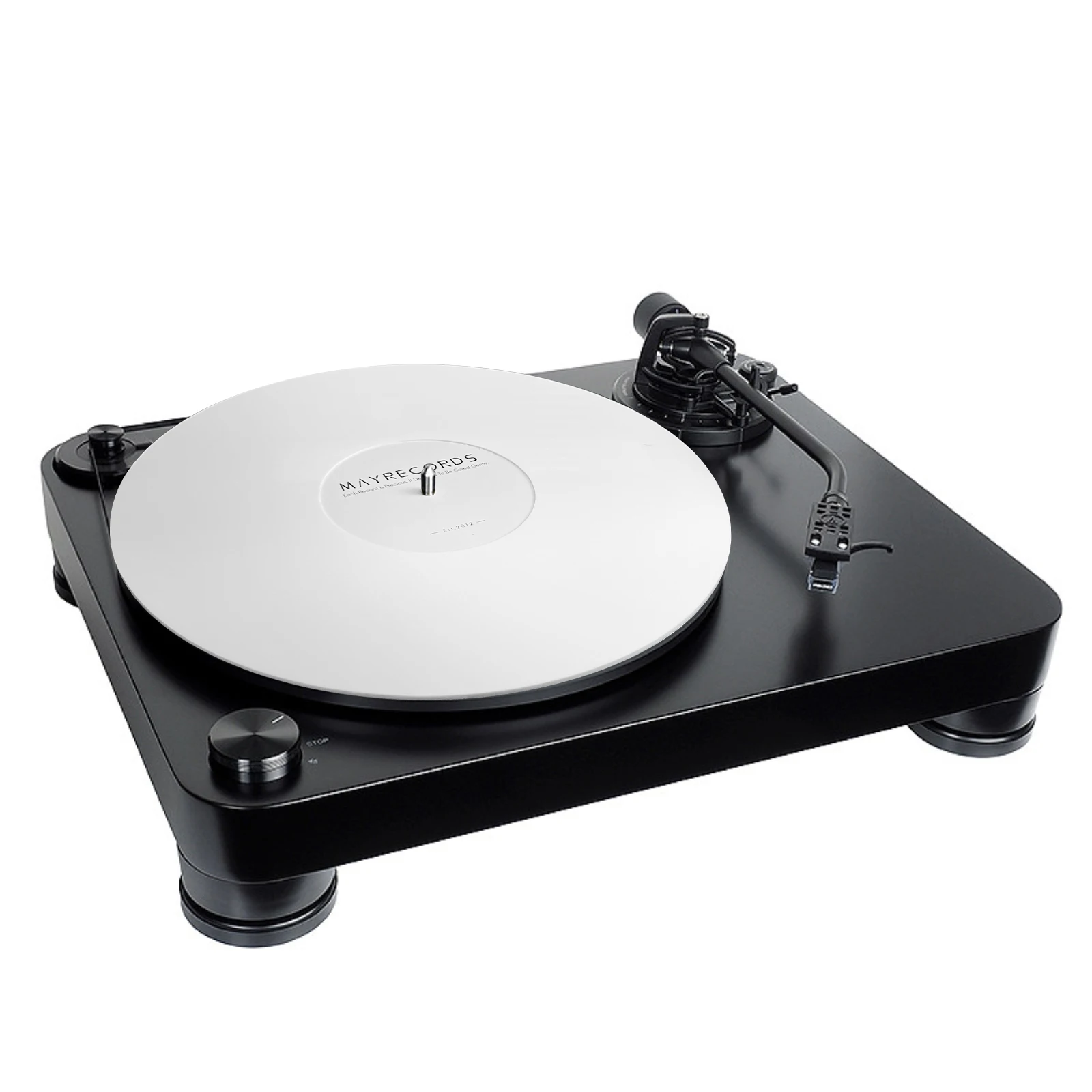Hot Sale 12\'\' Acrylic Slip Mat for Phonograph Turntable Vinyl 3MM Anti-static LP Mat 12 inch Acrylic Pad Improve sound quality