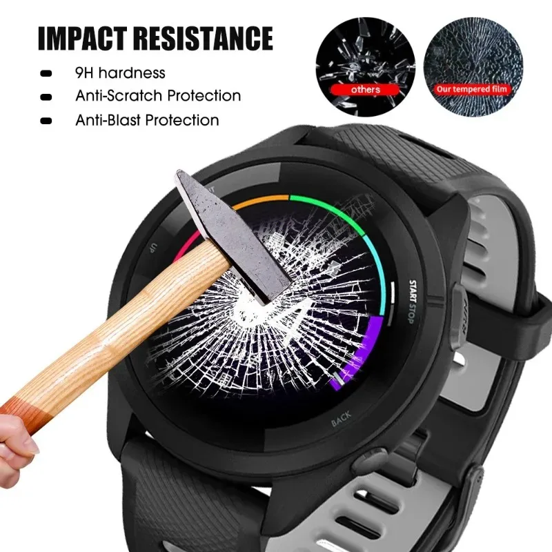 10/1Pcs Tempered Glass Protective Films for Garmin Forerunner 165 965 255 265 265s 955 Anti-scratch Protective Films for Garmin