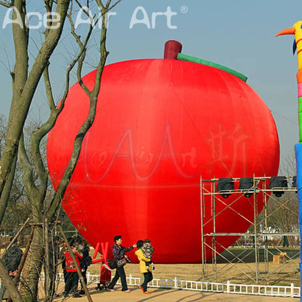 

Giant Inflatable Apple Model Balloon Advertising Inflatable Red Apple for Promotion