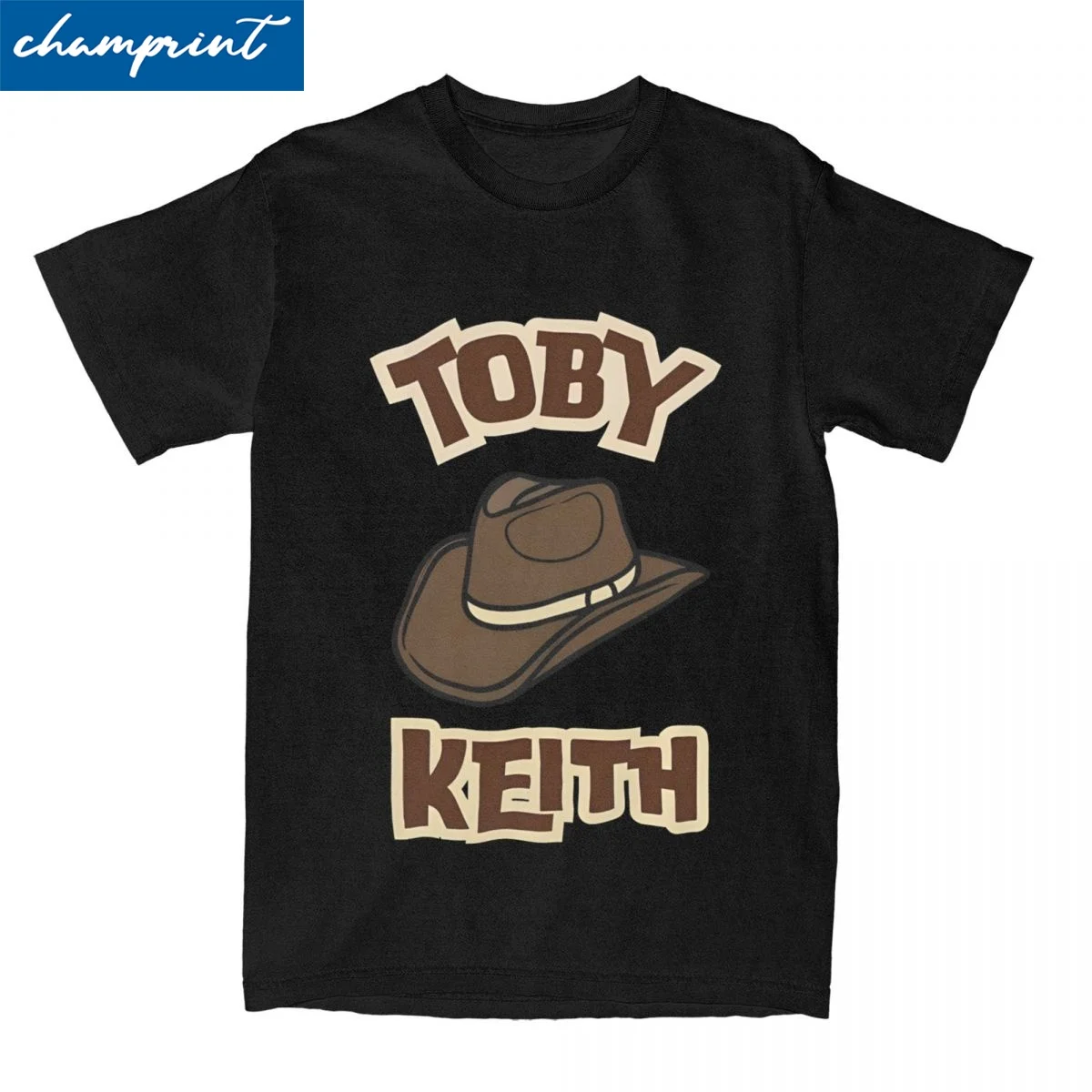 Novelty Toby Keith Retro T-Shirt For Men Women Round Neck Short Sleeve Tops Cowboy Cotton Summer Top Tee