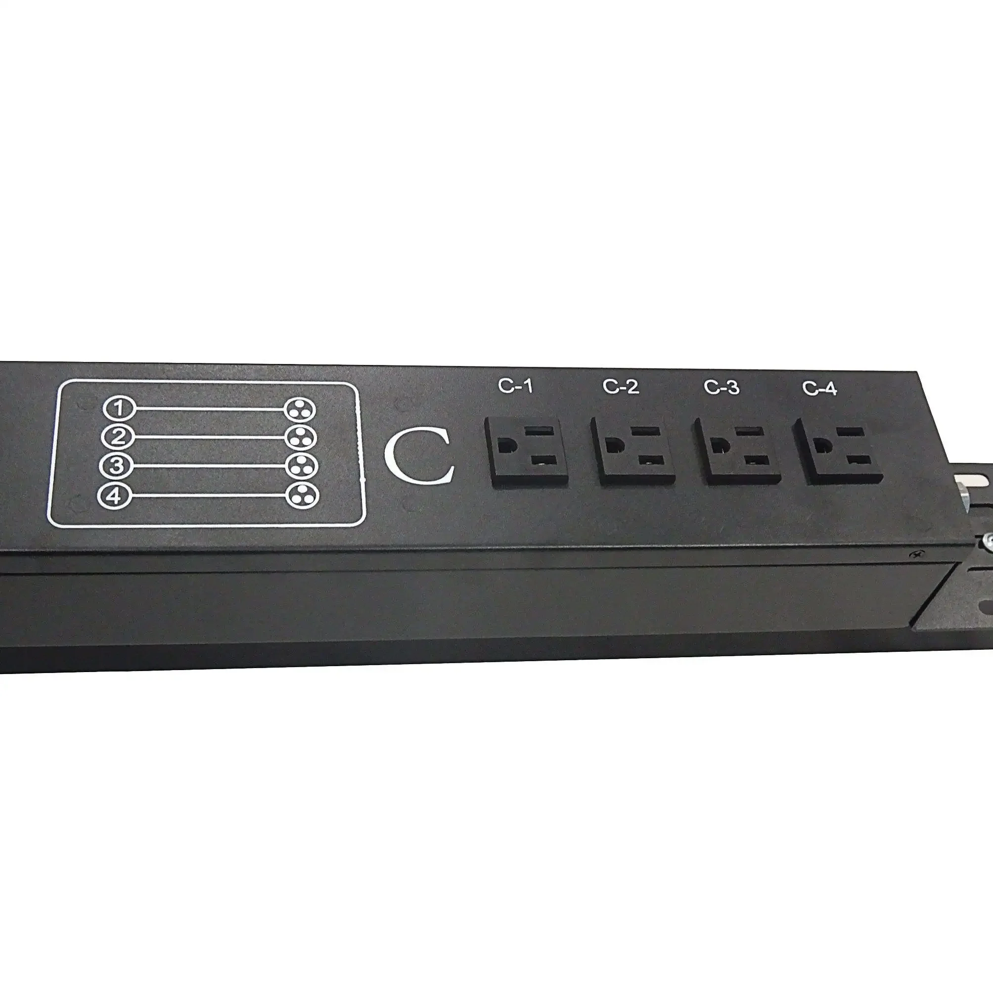 PDU Network Cabinet Rack Power Strip Distribution with Overload Protection Universal Sockets Outlet AU UK EU Plug