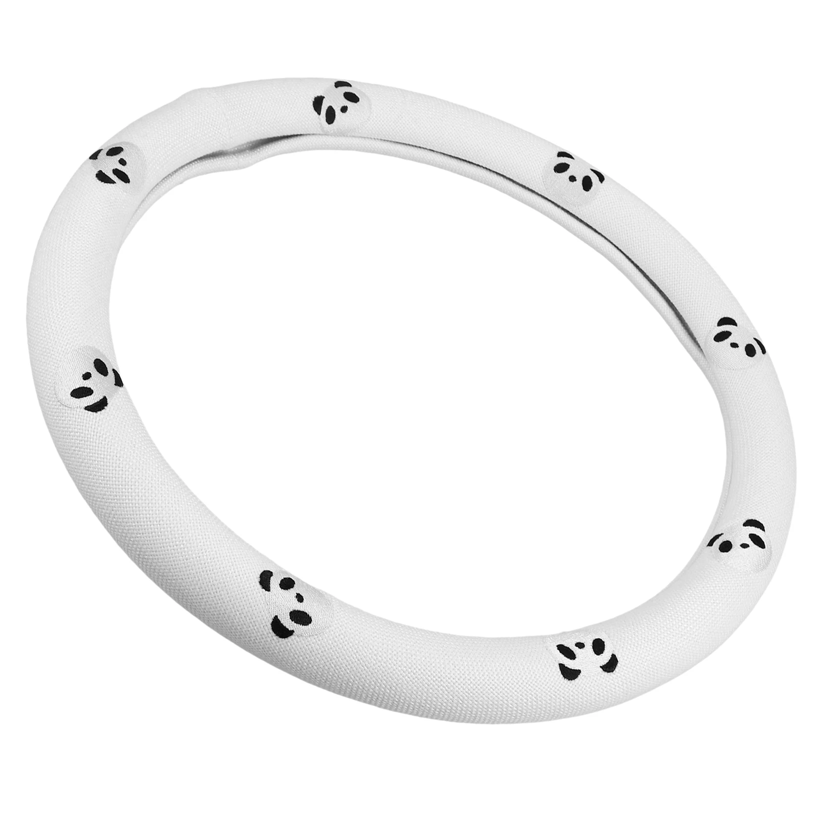 

Embroidered Cute Panda Cartoon Steering Wheels Cover Universal Breathable Anti Slip Car Wheel Protector for Men Women Truck Suv